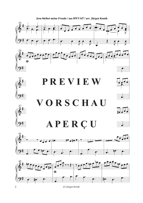 gallery: Jesu bleibet meine Freude , , (Gemischter Chor + Orgel/Klavier)