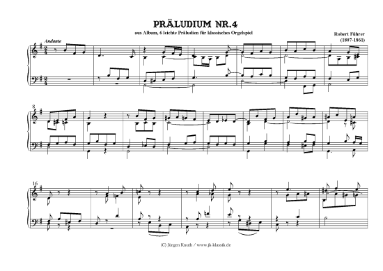 gallery: Präludien Nr.4  aus 6 leichte Präludien für klassisches Orgelspiel , , (Orgel Solo)