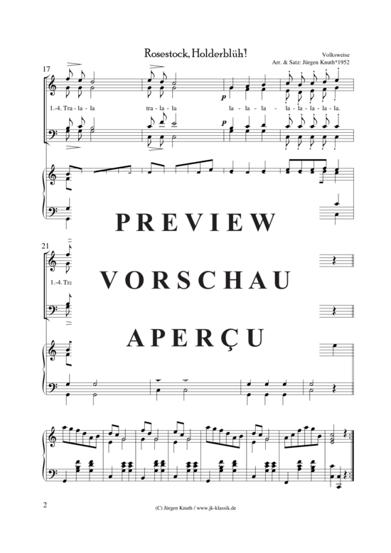 gallery: Rosestock, Holderblüh , , (Gesang SATB + Klavier)