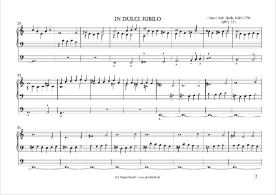 gallery: In dulci jubilo BWV 751 , , (Orgel Solo)