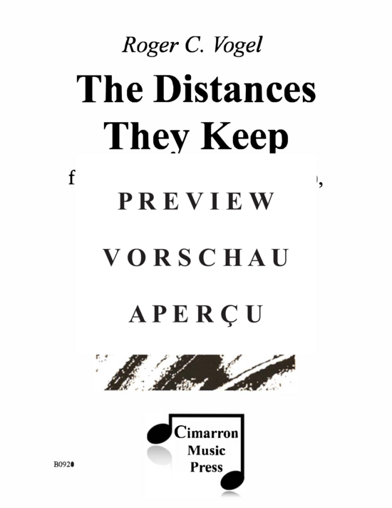 gallery: Distances They Keep, The (2x Sopran/Tenor) , , , Flöte und Klavier)