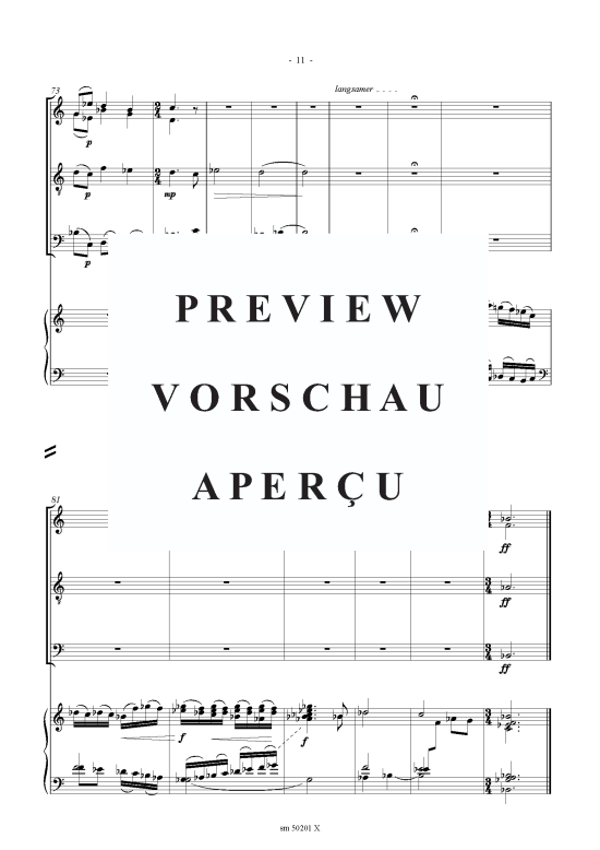 gallery: Vier Gespräche, Partitur , , (Sax-Quartett SATBass + Klavier)