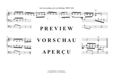 gallery: Ach wie nichtig, ach wie flüchtig (BWV 644 VVB) , ,  (Orgel Solo)