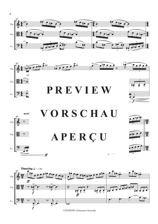 gallery: Schumann Serenade , , (Streicher Trio für Violine, Viola, Violoncello)