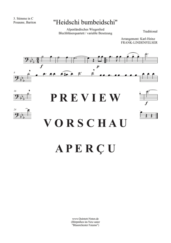 gallery: Heidschi-Bumbeidschi Blechbläser Quartett/Ensemble , , (variable Besetzung)