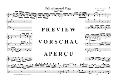 gallery: Präludium und Fuge BuxWV 140 , , (Orgel Solo)