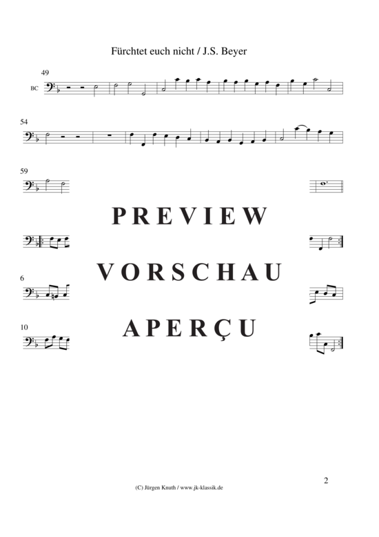 gallery: Fürchtet euch nicht , , (Gemischtes Ensemble Sopran/Tenor + 2x Violine, BC)