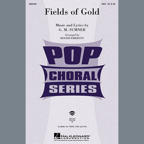 Produktbild zu: Fields Of Gold (arr. Roger Emerson)