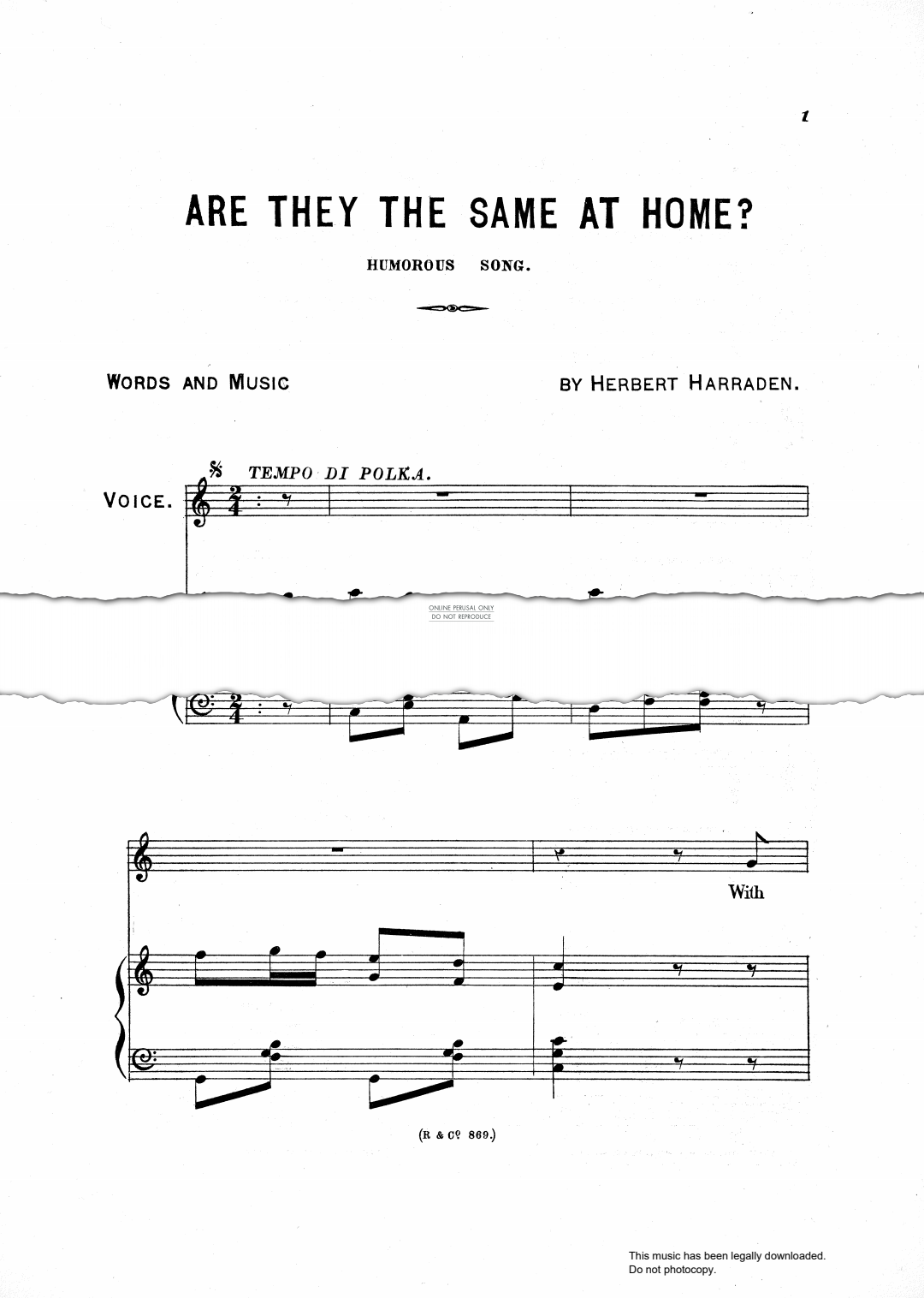 gallery: Are They The Same At Home, Herbert Harraden, Gesang, Klavier