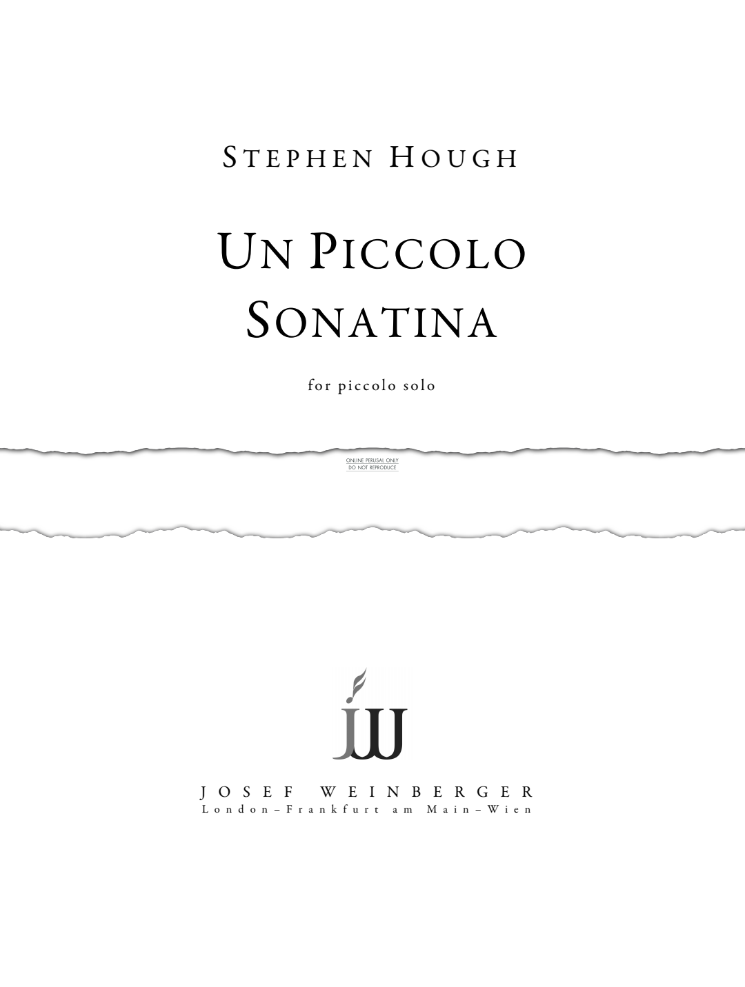 gallery: Un Piccolo Sonatina, Stephen Hough, Flöte