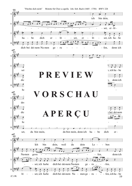 gallery: Fürchte dich nicht Motette (BWV 228) , ,  (Gemischter Chor 8-stimmig)