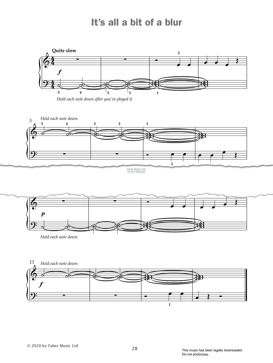 gallery: It's All A Bit Of A Blur (from 'Improve Your Sight-Reading! A Piece a Week Piano Initial'), Paul Harris, Klavier