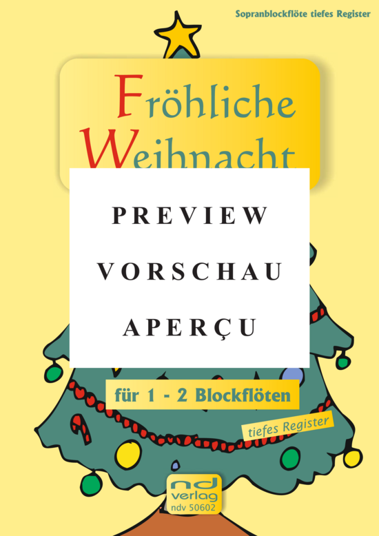 gallery: Fröhliche Weihnacht für 1-2 Sopran-Blockflöten , , (tiefes Register)