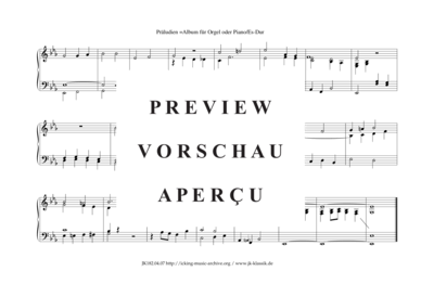 gallery: Präludien Es-Dur , , (Orgel/Klavier Solo)