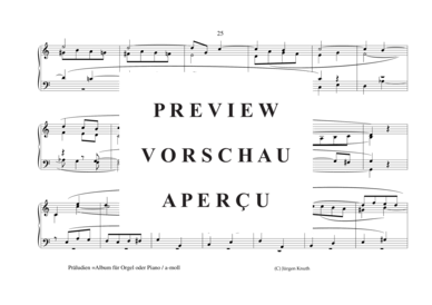 gallery: Präludien =Album für Orgel oder Piano (a-moll) , ,  (Orgel/Klavier Solo)