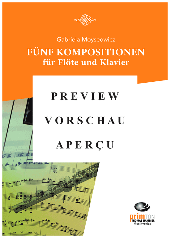 gallery: Fünf Kompositionen für Flöte und Klavier , , (Querflöte/Violine/Oboe + Klavier)