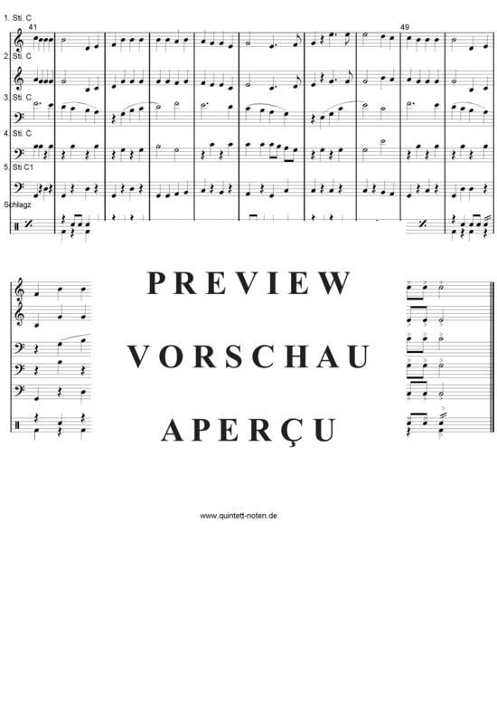 gallery: Brusler Dorscht (Der Kreuzfidele Kupferschmied) , ,  (Blechbläser Quintett - flexible Besetzung)