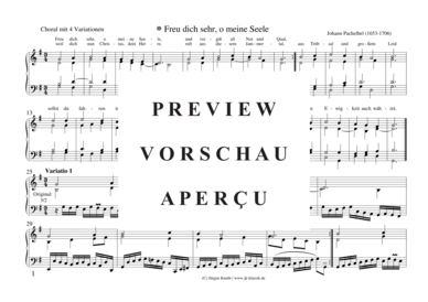 gallery: Freu dich sehr, o meine Seele (Choral mit 4 Variationen) , ,  (Orgel Solo)