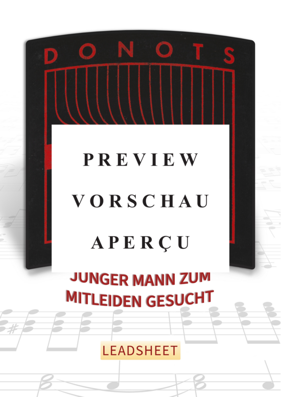 gallery: Junger Mann zum Mitleiden gesucht (Gesang + Akkorde) , Donots,  (Leadsheet)