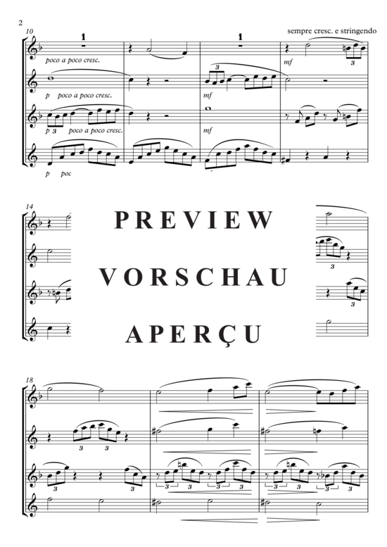 gallery: Arabesque No 1 , , (Saxophon Quartett SATB)