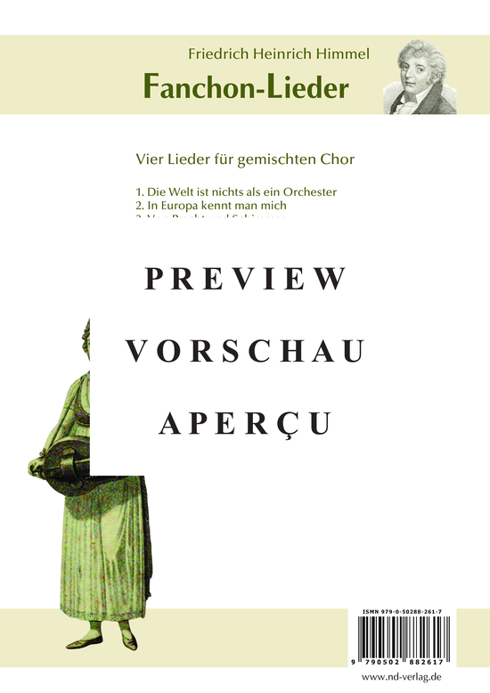 gallery: Fanchon-Lieder - vier Lieder für Gemischten Chor, , 