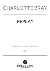 cover: Replay, Charlotte Bray, Klavier, Viola, Violine, Violoncello