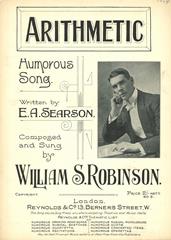 cover: Arithmetic, William Robinson, Gesang, Klavier