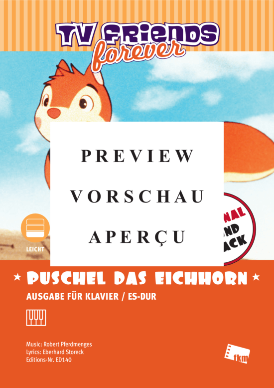 gallery: Puschel das Eichhorn - Title Song from the TV series Puschel das Eichhorn aka Bannertail-Story of a Grey Squirrel (1984) , ,  (Klavier Solo)