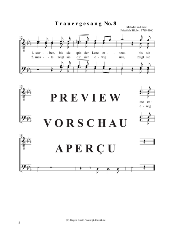 gallery: Trauergesang No.8 (Traue nur der ew´gen Güte) , ,  (Männerchor)