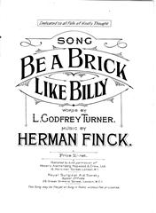 cover: Be A Brick Like Billy, Herman Finck, Gesang, Klavier