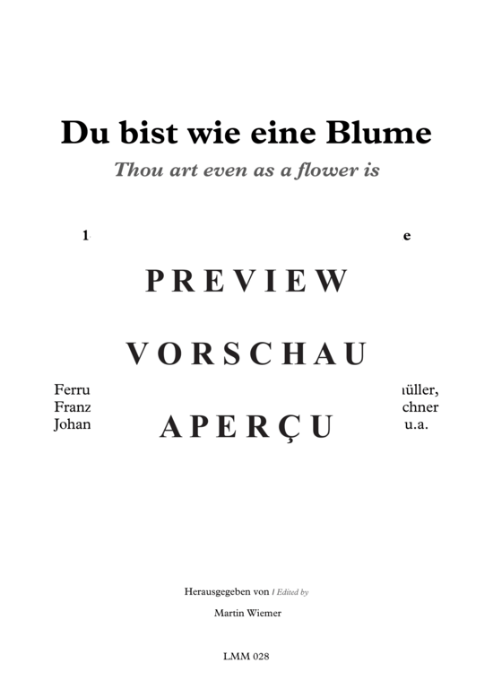 gallery: Du bist wie eine Blume , , (Gesang + Klavier)