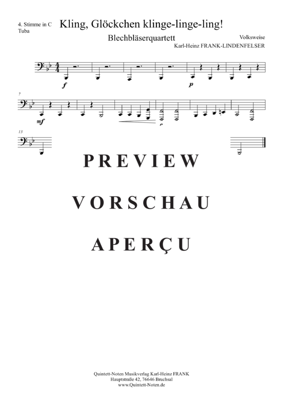 gallery: Kling Glöckchen Klingelingeling , , (Blechbläserquartett)