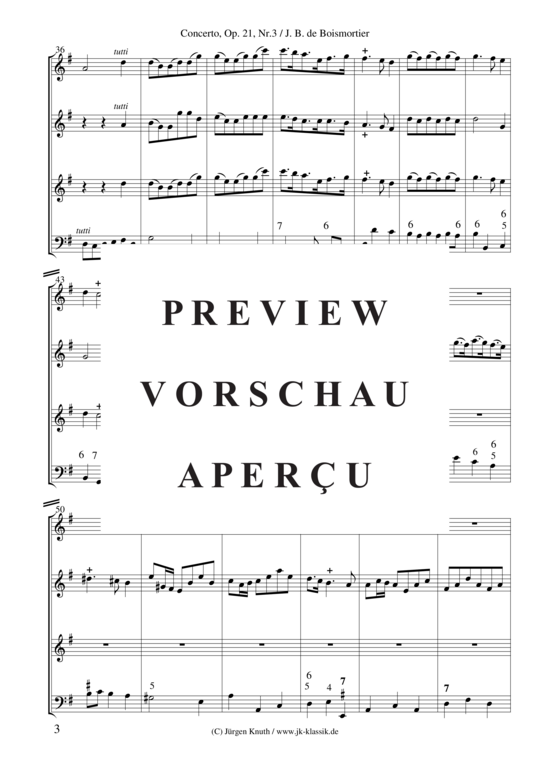 gallery: Concerto für Altblockflöte + Violine (Op.21 No.3) , ,  (Gemischtes Ensemble für Bläser, Streicher + BC)