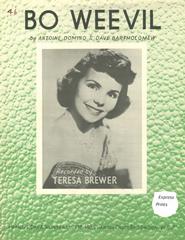 cover: Bo Weevil, Teresa Brewer, Gesang, Gitarre, Klavier