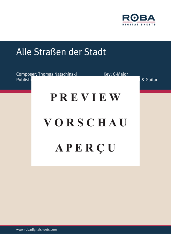 gallery: Alle Straßen der Stadt , , (Klavier + Gesang)