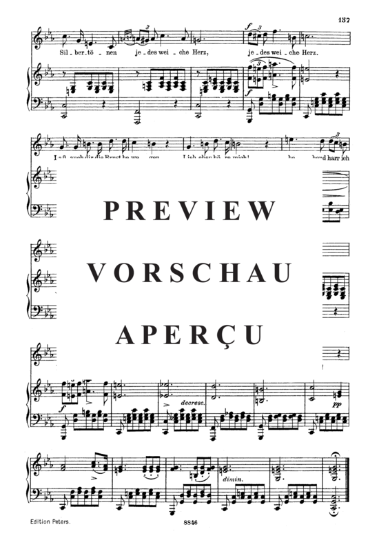 gallery: Ständchen, D.957-4 Leise flehen meine Lieder (Schwanengesang) , ,  (Gesang mittel + Klavier)