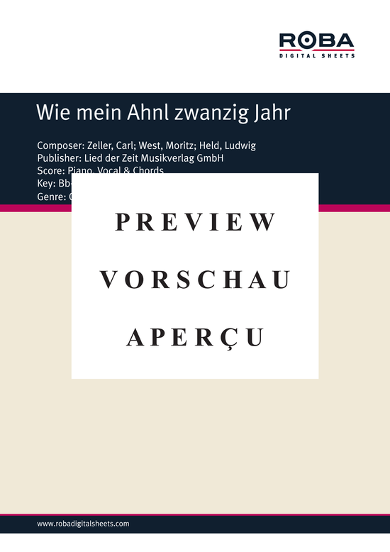 gallery: Wie mein Ahnl zwanzig Jahr , , (Akkordeon)