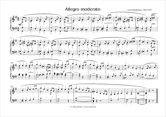 gallery: Allegro moderato , , (Klavier/Orgel Solo)