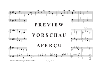 gallery: Präludien E-Dur , , (Orgel/Klavier Solo)