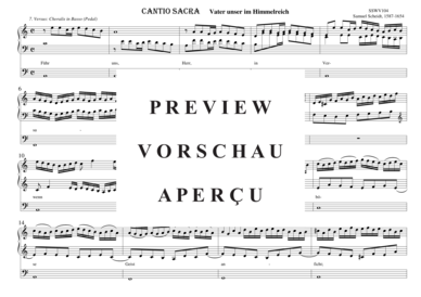 gallery: CANTIO SACRA Vater unser im Himmelreich, 7. Versus: Choralis in Basso (CF-Pedal) , ,  (Orgel Solo)