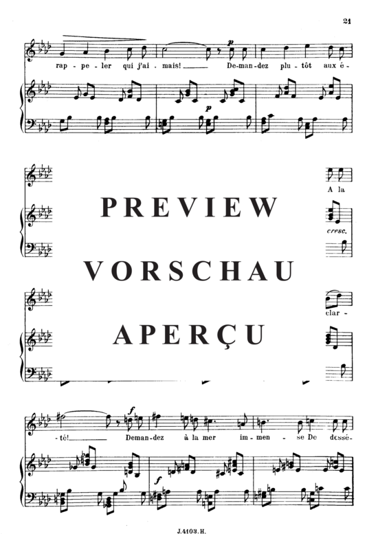 gallery: Poème d´un jour (Toujours) , ,  Op.21 No.2 (Gesang hoch + Klavier)