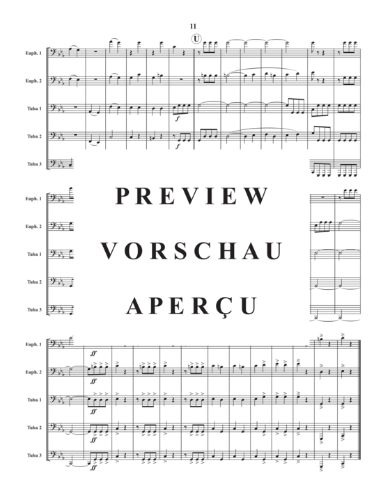 gallery: Movement 1 from Symphony No. 5 , , (2x Euphonium/Bariton, 3x Tuba)