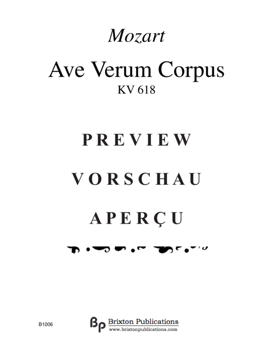 gallery: Ave Verum Corpus , , (4 Flöten in C)