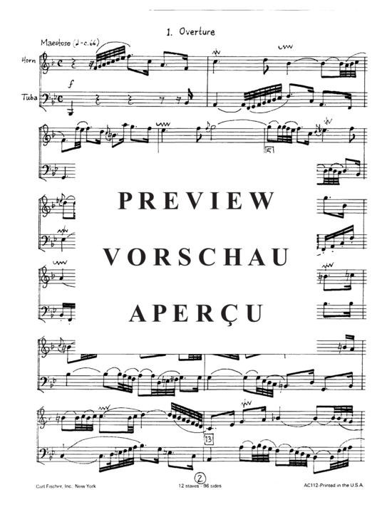 gallery: Goldberg Suite , , (Duett für Horn in F + Tuba)