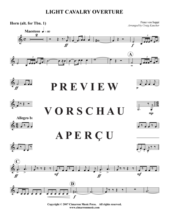 gallery: Ouvertüre Leichte Kavalerie , , (Blechbläserquartett)