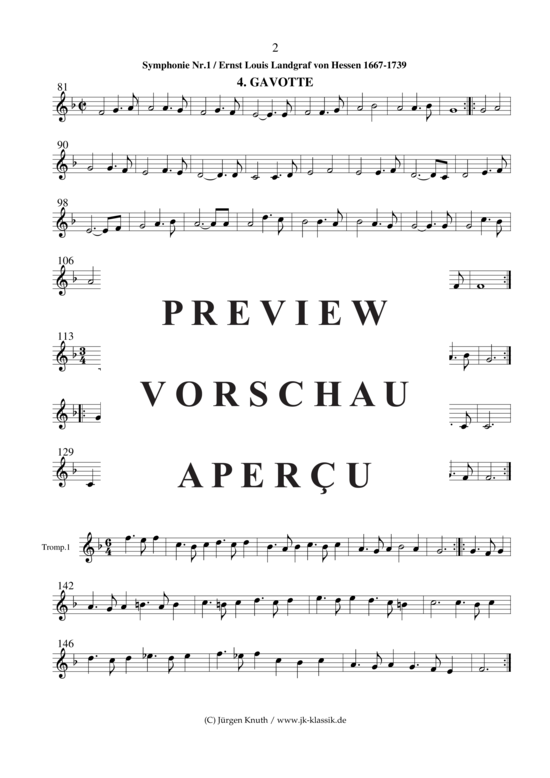 gallery: Symphonie Nr.1 / Suite-Marsch-Bourlesque-Gavotte-Menuett-Gigue , , (2x Trompete, 2x Posaune)