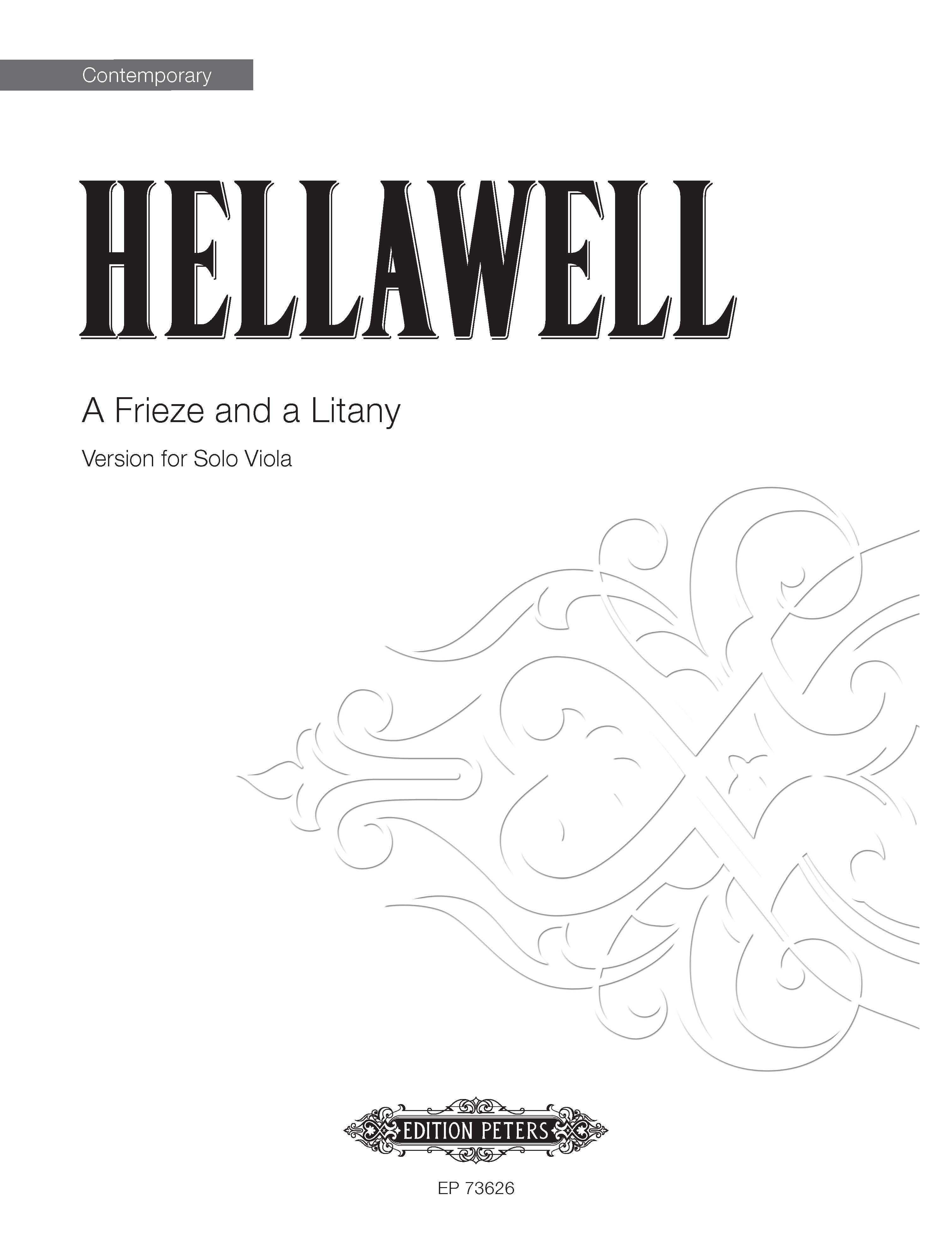 cover: A Frieze And A Litany, Piers Hellawell