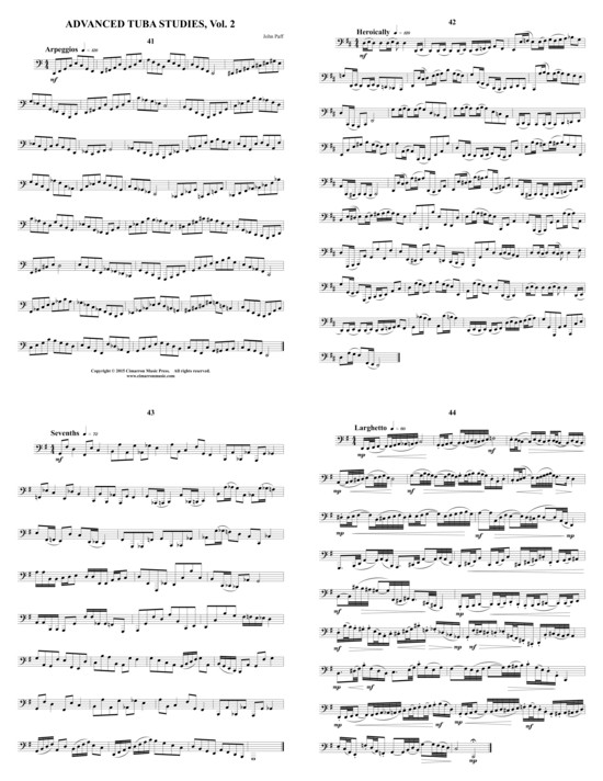 40 Advanced Tuba Studies Vol. 2