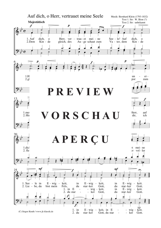 gallery: Auf dich, o Herr, vertrauet meine Seele , , (Gemischter Chor)