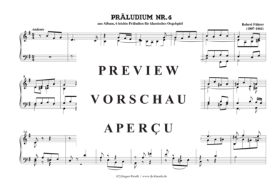 gallery: Präludien Nr.4  aus 6 leichte Präludien für klassisches Orgelspiel , , (Orgel Solo)